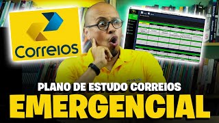 PLANO DE ESTUDO CONCURSO CORREIOS 2024 EMERGENCIAL🚨 [upl. by Clair353]