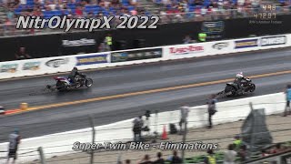 NitrOlympX 2022  Super Twin Bike Eliminations [upl. by Yenor329]