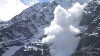 Südtirol SuldenLawine an der Ortler Nordwand [upl. by Syl]