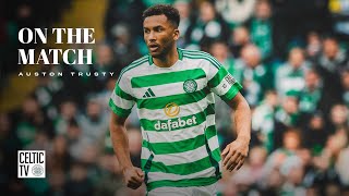 Auston Trusty On The Match  Celtic 52 Falkirk  Celts reach League Cup Semi Final [upl. by Erdne]