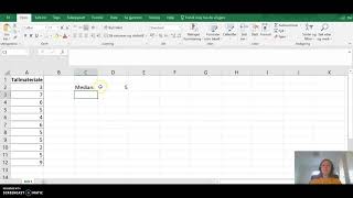 Sentralmål Median i Excel [upl. by Odie]