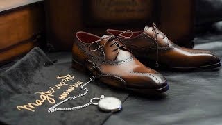 Handcrafting Premium Mens Shoes  Maglieriapelle [upl. by Derf645]