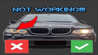 Bmw E53 X5 Headlight Low Beam Fault [upl. by Ayvid]