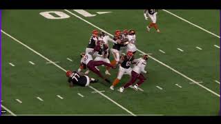 Trent Brown NonContact Knee Injury Carted Off  Cincinnati Bengals vs Washington Commanders [upl. by Akihsar921]