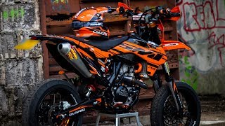 THE KTM EXC500 IS FINISHED  EPISODE 10 Supermoto Build [upl. by Ardeid245]