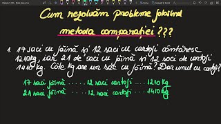 Metoda comparatiei Clasa a 5a  Probleme Invata Matematica Usor  Meditatii Online Scoala Online [upl. by Yendor]