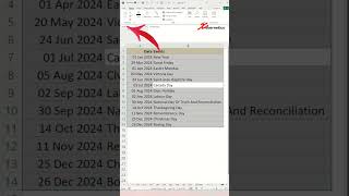 Dynamic Monthly Calendar With Statutory Holiday In Excel  PART 2  Excel Tips and Tricks [upl. by Ietta]