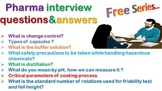 Most important pharma companies interview questions and answers l pharma company interview [upl. by Reede]