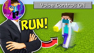 I Controlled Minecraft With My VOICE  Mcaddon [upl. by Emaj678]