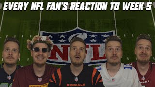 Every NFL Fans Reaction to Week 5 [upl. by Hekker324]