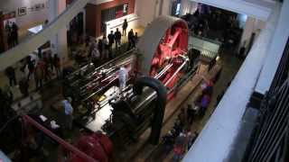 Starting The Big Red Corliss Steam Engine [upl. by Teahan]