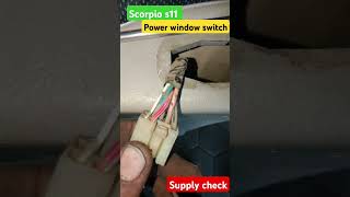 Scorpio power window supply check power window switch not working scorpio power window supply 😞 [upl. by Assened]