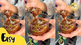 Persimmon Pudding 💃 Only 3 Ingredients  Eat and Shine ☀️ [upl. by Ahsetra]