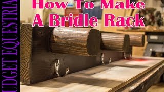 How To Make A Bridle Rack With Scrap Lumber [upl. by Alliw]