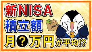 【衝撃】新NISAの積立額は平均●万円！？月いくら積立すればいいか、積立額は変更していいかも解説 [upl. by Eachelle124]