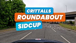 Crittalls Corner Roundabout  SIDCUP london driving [upl. by Savell]