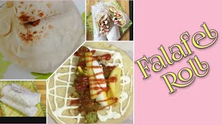 Falafel roll recipeArabic dish Falafel അറബിക് ഫലാഫെൽ റസിപ്പി [upl. by Naul]