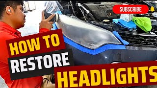 How to restore your headlights like a pro [upl. by Erdah]