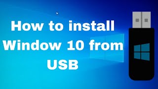 How To Install Windows 10 From USB 2024 in English [upl. by Leahcimnoj424]