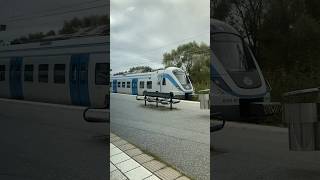 Pendeltåg to Bålsta departing from Bro filmed from a pendeltåg to Vasterhaninge line 43 [upl. by Irita]