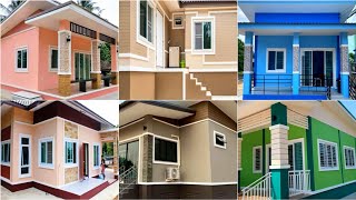 100 House Painting Colours Outside 2022  Exterior Wall Paint Color Combinations Ideas  Wall Colour [upl. by Joris]