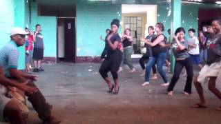 Marita Flores Teaching Peruvian Festejo Dance in Cañete Perú  Lesson 1 [upl. by Mano]