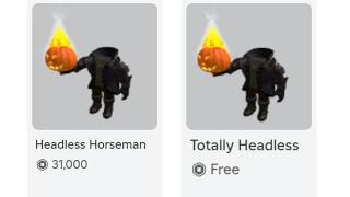 FOR FREE Roblox Headless Horseman [upl. by Eatnahs]