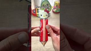 Cute pen squishy ✏️🎀 diy cute squishy crafts papersquishy papercrafts [upl. by Misak]