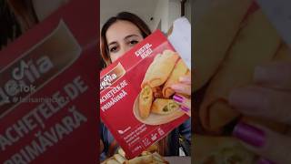 Pachetele primăvară Edenia food springroll mukbang tastetest [upl. by Aicyla441]