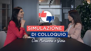 Simulazione di un COLLOQUIO di lavoro [upl. by Asilrak516]