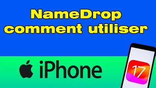 iOS 17 comment utiliser NameDrop pour partager une fiche de contact [upl. by Celinda]