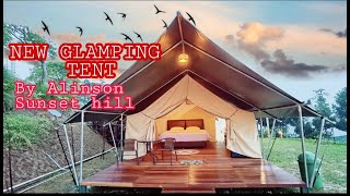 4K ROOM TERBARU 🎪 dari ALINSON Sunset Hill 🌄  Glamping Tent Puncak Bogor [upl. by Kirenoj]