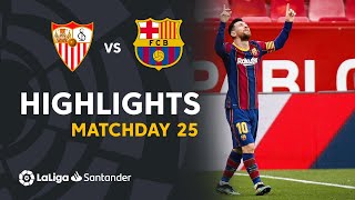 Highlights Sevilla FC vs FC Barcelona 02 [upl. by Oilime]