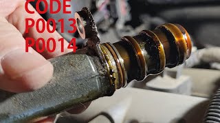 Replace Chevy Equinox Camshaft Positioning Sensors amp Intake amp Exhaust Actuator Solenoid P0013 P0014 [upl. by Atsylak]