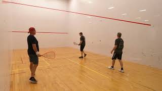 Racquetball Laine vs Will and Todd round 2 [upl. by Aivalf]