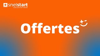 Offertes in SnelStart Web [upl. by Krute]