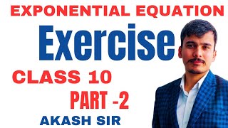 Exponential Equation Part 2  SEE Online Class  Akash Sir [upl. by Singer244]