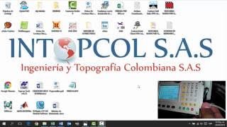 CARGA DE DATOS ESTACION TOTAL FOIF RTS 102R5 INTOPCOL SAS [upl. by Scales]