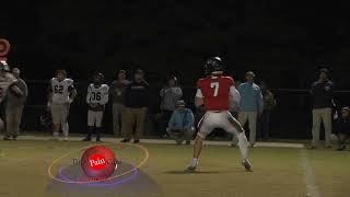 Leake Academy vs Lamar School 101824 Bond to Sully 40 yard sideline catch [upl. by Taddeo]