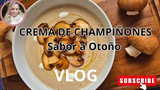 🍁🍄Receta Deliciosa Crema de Champiñonesvlog vlogs recipe cooking lunchideareceta food [upl. by Anilac]