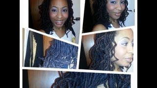 Loc Tutorial Headband Curls for Locs [upl. by Ecinrev]