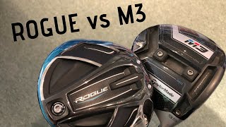 Callaway Rogue Driver vs Taylormade M3 Driver [upl. by Shwalb]