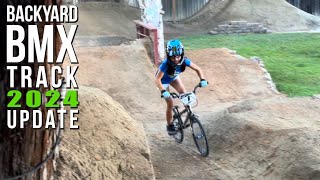 Backyard BMX Pump Track and Starting Gate Update 2024 [upl. by Eetnahs]