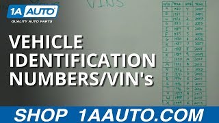 Decoding and Understanding Vehicle Identification Numbers  VINs [upl. by Atlanta597]