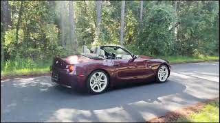 15k Mile Merlot Red 2003 BMW Z4 Roadster 30i 6Speed Driving 09082024 [upl. by Eciralc]