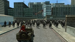 A very Intense Grimm Foxy vs Combines Fight in Big City Garrys Mod [upl. by Yedoc]