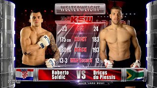 KSW Free Fight Roberto Soldic vs Dricus Du Plessis 2 [upl. by Runkle605]