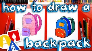 How To Draw A School Backpack [upl. by Calia752]