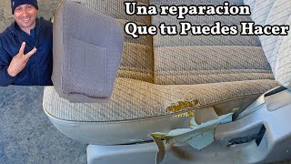 Ahorra Dinero Al Reparar tu mismo el Asiento de tu Automovil [upl. by Dyrraj763]