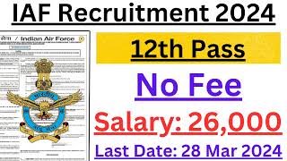 IAF Airmen Recruitment Rally 2024  Indian Air Force New Vacancy 2024 [upl. by Notkcorb]